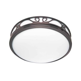 Good Housekeeping 83002 Roman Decorative 110 CFM 3.0 Sones Bathroom Ventilation Exhaust Fan with Light & Night-Light, Imperial Bronze