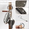 YIKECASE Key Fob Cover with Diamond Keychain, Car Key Holder