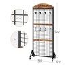 CHOEZON Grid Wall Panel 5.7' x 2' FT Grid Display