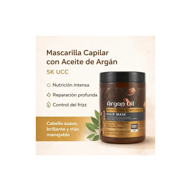 Mascarilla Capilar Reparadora Hidratante De Argán 1000 Ml