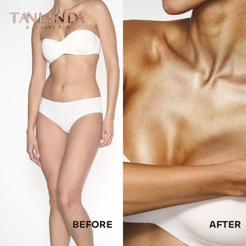 Tanlinda Instant Gloss, Crema hidratante con Efecto Bronceado Instantáneo, 200ml,