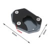 ECSiNG Motorcycle Foot Side Extension Pad Non-Slip Side Stand Magnification