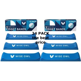 Wise Owl Chair Bands for Kids with Fidgety Feet Flexible Seating Fidget ADHD 24-Pack