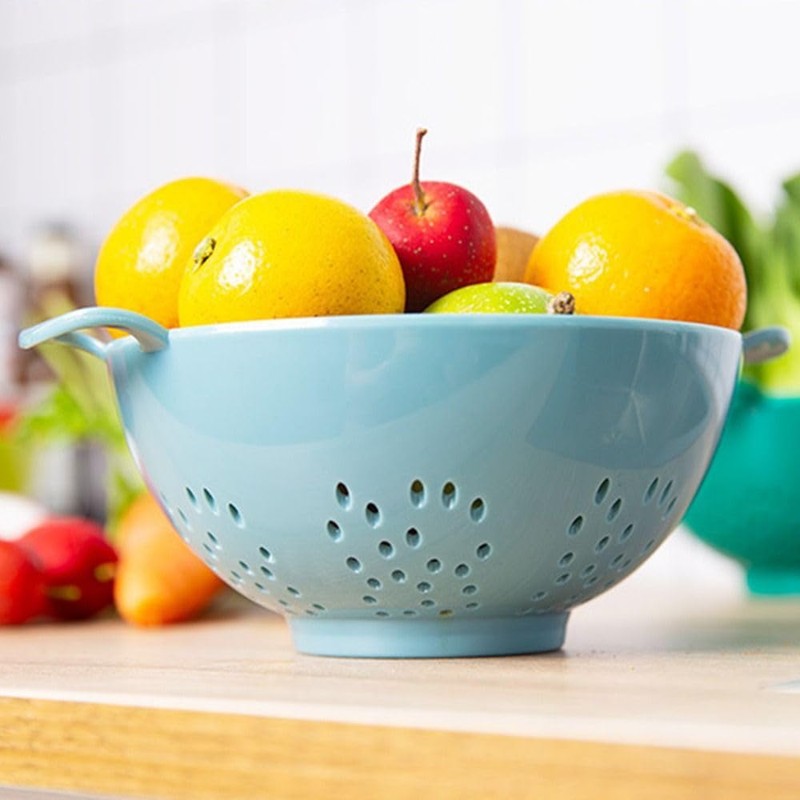 couponhub Heavy Duty 6 Inch Food Colander,Large Capacity Vegetable Strainer