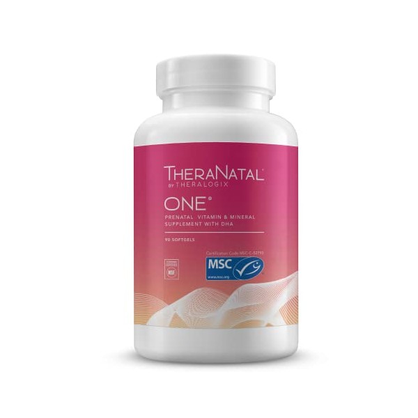 TheraNatal One Prenatal Vitamins for Women | 90 Day Supply | Prenatal Vitamin & Mineral Supplement | NSF Certified