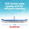 440 Combo Nylon and Stainless Steel Pool Brush - 18-Inch