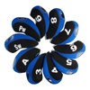 Andux Print Number Golf Iron Club Head Covers with Transparent
