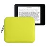 kwmobile Neoprene e-Reader Pouch Size 6,8-7" eReader - Universal eBook Sleeve Case with Zipper, Wrist Strap - Yellow