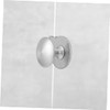 TEHAUX 2pcs Glass Door Pulls Elegant Clamp Handles for Showcase