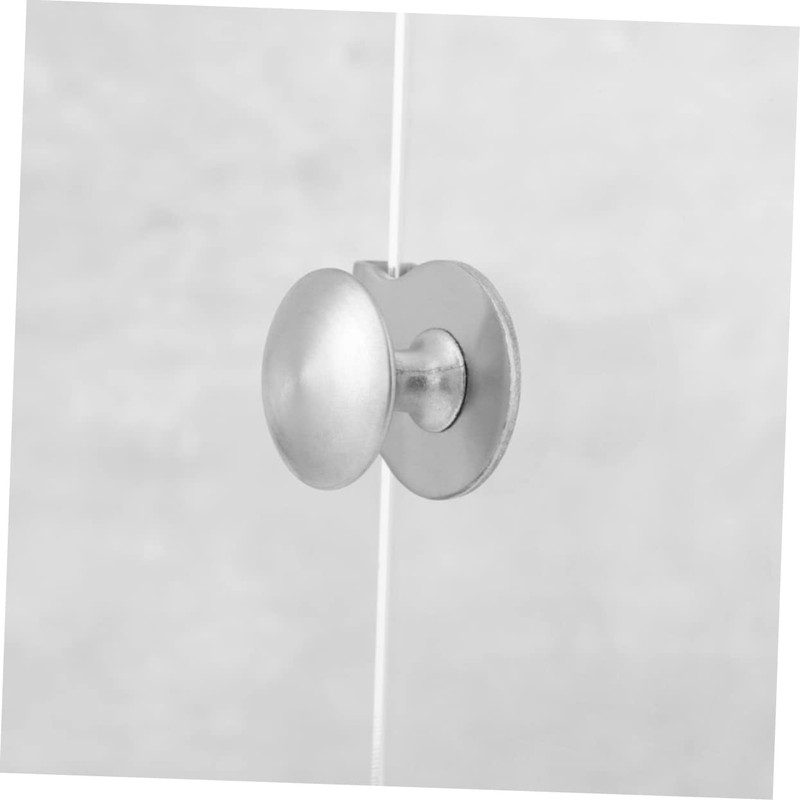 TEHAUX 2pcs Glass Door Pulls Elegant Clamp Handles for Showcase