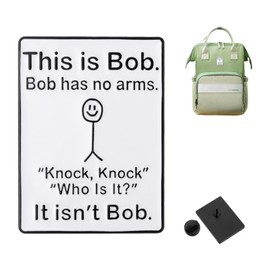 This is Bob, Bob Has No Arms Enamel Pin Funny Graffiti Badge, Officially Nice Badge for Adults Unique Brooch for Jackets Hat Backpack Quirky Party Gift Lapel Pin Decorative Accessory Alloy No Gemstone