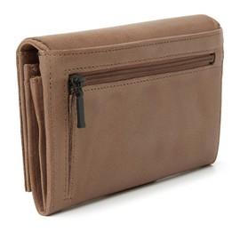 dR Amsterdam Women's Wallet - Luxury Leather Wallet with RFID Protection - Stylish and Secure for All Your Payment Needs - 93159 Burro, Burro, Contemporary