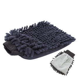 PARENCE. - Car Care Microfibre Wash Mitt / Double-Sided Anti-Scratch Cloth for Household Home Car Dust - Grey