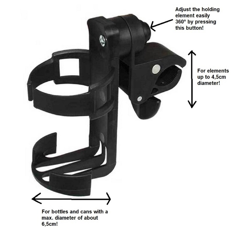 LL-Golf ® Universal Golf Trolley Cup Holder/Bottle Holder/Golf Trolley Bottle