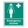 Caledonia Signs 16001H "Emergency Shower" Sign, Rigid Plastic, 300 mm x 250 mm