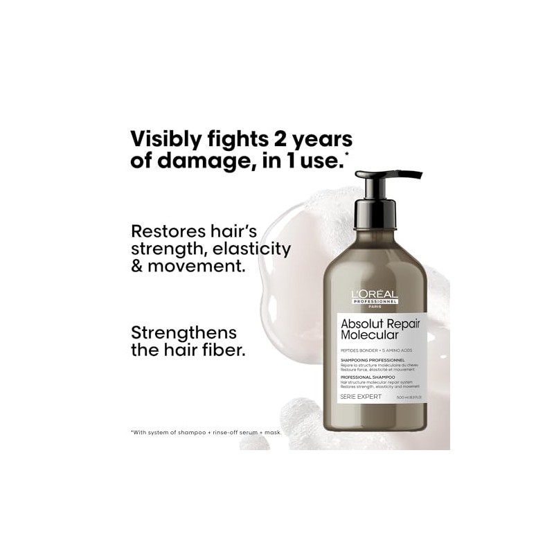 L'Oréal Professionnel Absolut Repair Molecular Shampoo 500ml