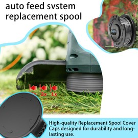 3 + 1 x replacement spools for grass trimmer, replacement thread spools, spool cover for grass trimmer, compatible with Bosch easygrasscut 23, 26, 18, 18-230 type 23/26 SL, 18v-26, universal grasscut