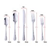 Bisda Silverware Set, 20 Piece Premium 18/8 Stainless Steel Hammered