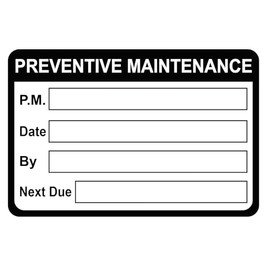 2x3 inch 200 PCS Preventive Maintenance Stickers for Machines and Equipments