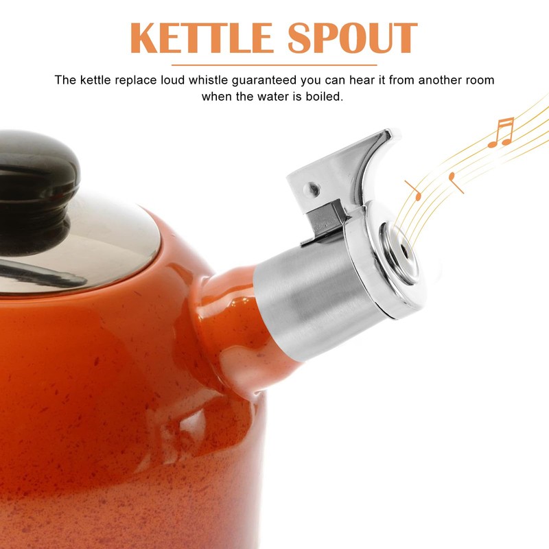 UPKOCH Stainless Steel Tea Kettle Whistle Replacement Spout Nozzle for