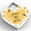 Global Designs Just Bee You Yellow Bee Themed Decorative Wooden