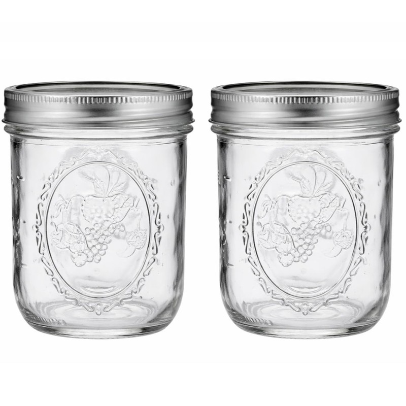 Wide Mouth 16 oz Mason Jars with Lids and Bands