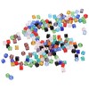 YYlingx 290 Pcs 4mm Square Cube Glass Beads Mix Color