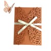 MillaSaw Floral Wedding Invitation Set With Blank Insert Envelope and