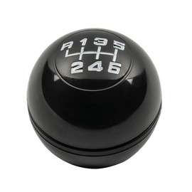 Gear Knob Lever Shifter Handball Fit For 2010-2018 Black Chrome Silver -6_Speed_Black