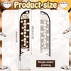 Mindsoft 15 ft Hot Chocolate Swooper Feather Flag with Pole