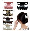 5 PCS Premium Durable Acetate Butterfly Hair Clips, Medium Size
