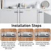STCRERAG Combination Lock 304 Stainless Steel Sliding Lock Door Bolt