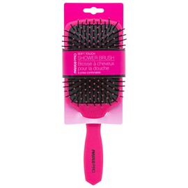 Swissco Pro Soft Touch Paddle Shower Hair Brush (Hot Pink)