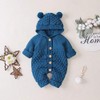 OBEEII Infant Baby Boy Girl Knitted Hoodie Bear Ear Hooded