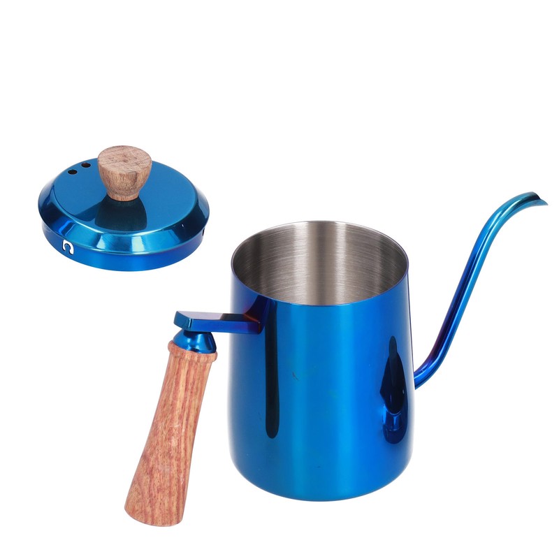 600ml Stainless Steel Manual Coffee Pot Long Narrow Spout Pour