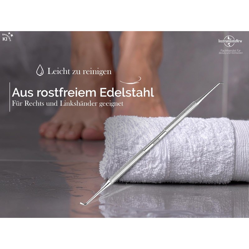 Corner Lifter Foot Care Instrument Double Probe with Short Fine