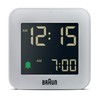 Braun Digital Travel Alarm Clock with Snooze, Compact Size, Negative