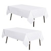 MYSKY HOME 2 Pack White Table Cloths Rectangular Nappe de