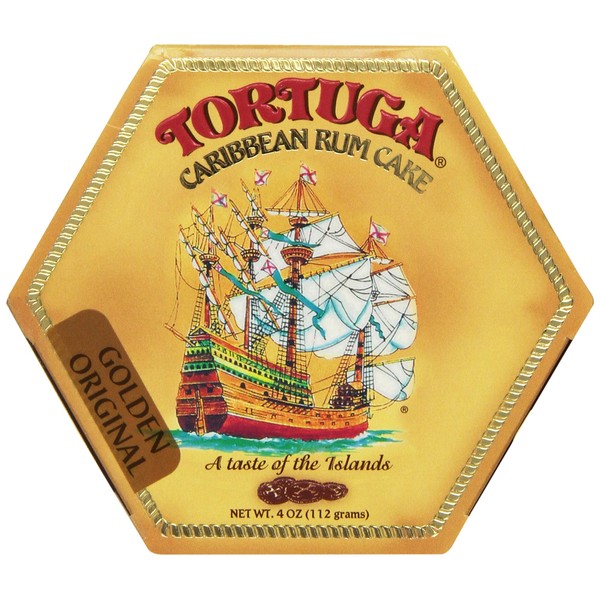 TORTUGA Caribbean Original Rum Cake with Walnuts - 4 oz Rum Cake - The Perfect Premium Gourmet Gift for Stocking Stuffers, Gift Baskets, and Christmas Gifts - Great Cakes for Delivery