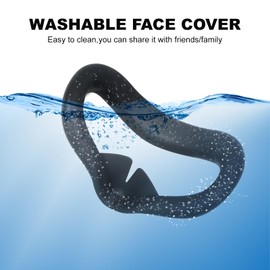 Houdsuem メタクエスト3s 用 アクセサリー,quest 3s EVAレンズキャップ & Quest 3s 用フェイスパッドセット・光漏れ防止・肌に優しいソフトシリコン・防汗・meta quest 3s専用設計・ (ブラック, リコンケース+EVAレンズキャップ)