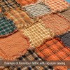 Pumpkin Spice 6 Autumn Homespun Cotton Plaid Fabric by JCS