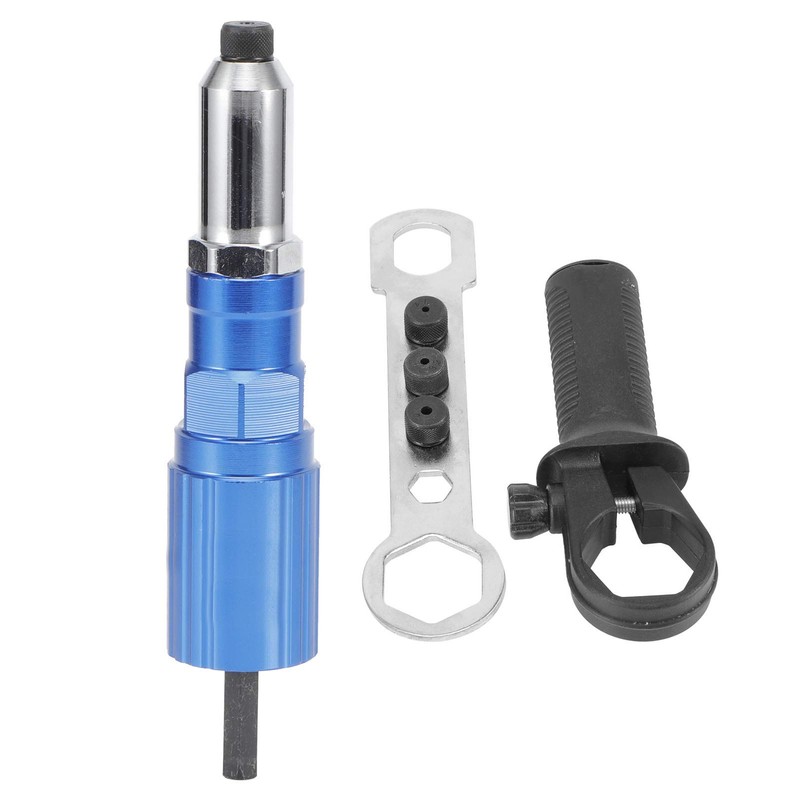 Zerodis Electric Rivet Gun Adapter, 17.3oz Aluminium Alloy Rivet Drill
