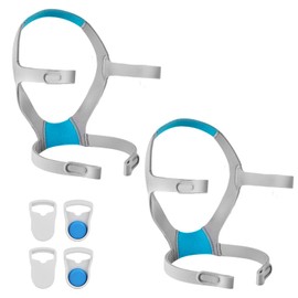 N20 Headgear Replacement AirFit/AirTouch N20 Cpap Headgear - Large - 2 Pack (2 Soft Breathable Headgear + 4 Magnetic Clips)
