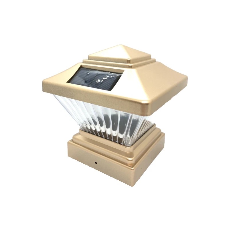 Relightable 6-Pack Copper Color Square Solar Light Post Cap 4x4