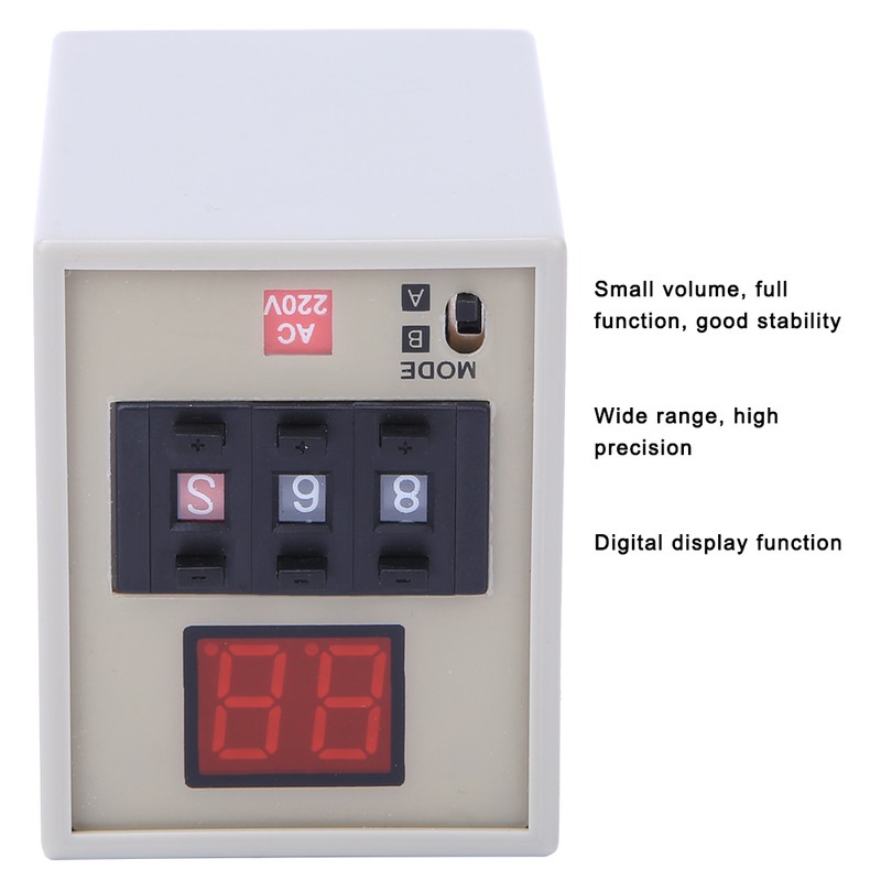 AH3-DM Time Relay Digital Display 0.01S~990H Delay Timer with A