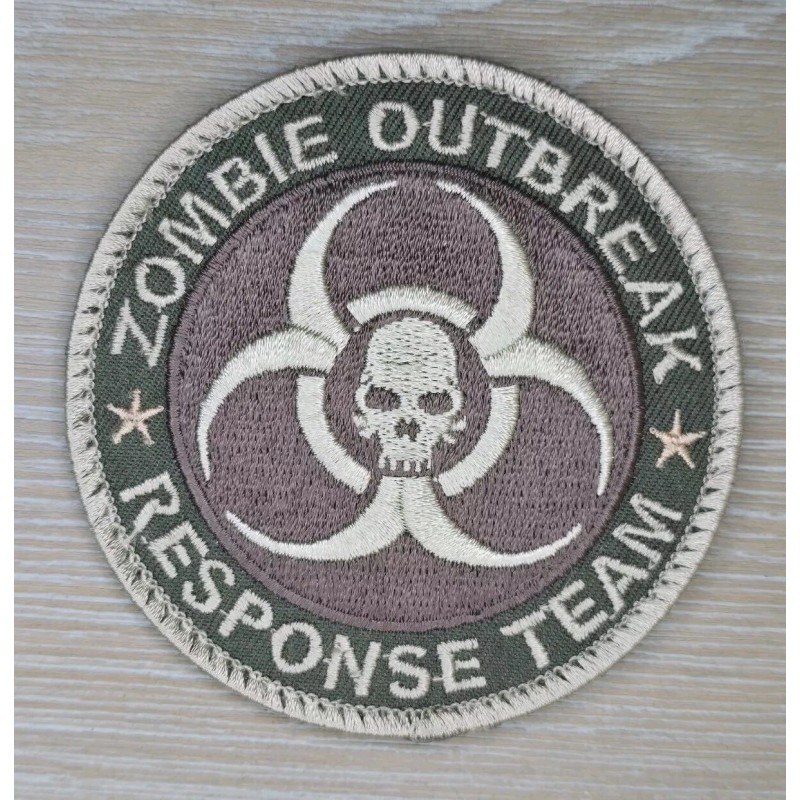 Unbranded ZOMBIE OUTBREAK RESPONSE TEAM BIOHAZARD SKULL TACTICAL MULTICAM IRON