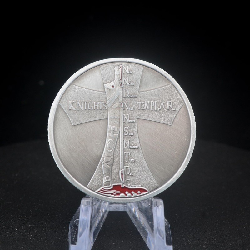 Knights Templar Challenge Coin Armor of God Religious Cross Prayer