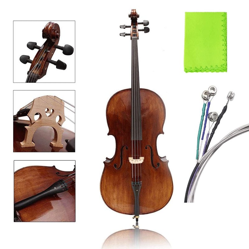 Cello Strings Stainless Steel Core Nickel-Plated Ball Head Aluminium Magnesium