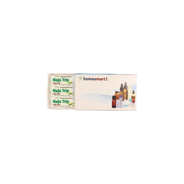 Homeomart.com Naja Tripudians Homeopathy Pellets (Pills) in 200C Potency Pack