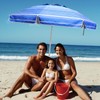 LOTTAFUN 6.5ft Beach Umbrella - Heavy Duty Wind Resistant UV
